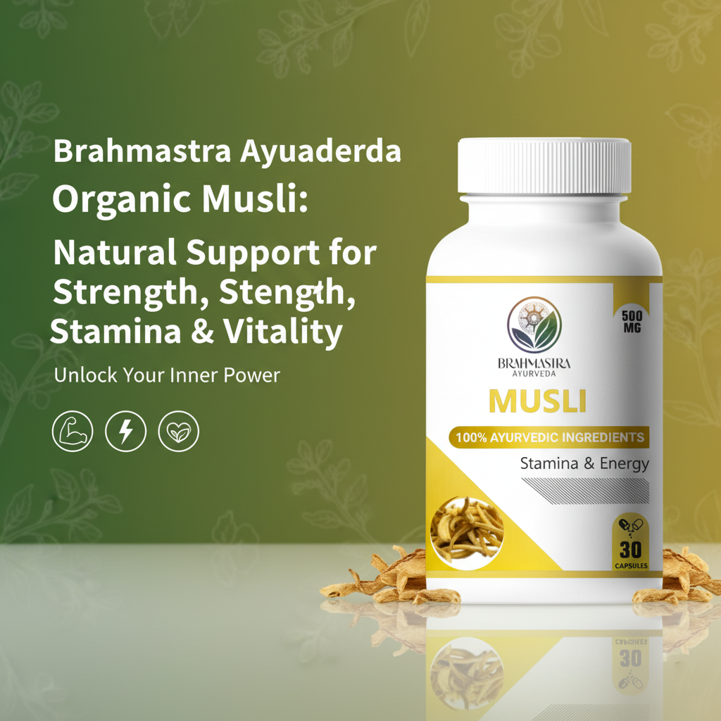 Brahmastra Ayurveda Organic Musli Nature’s Boost for Strength & Vitality