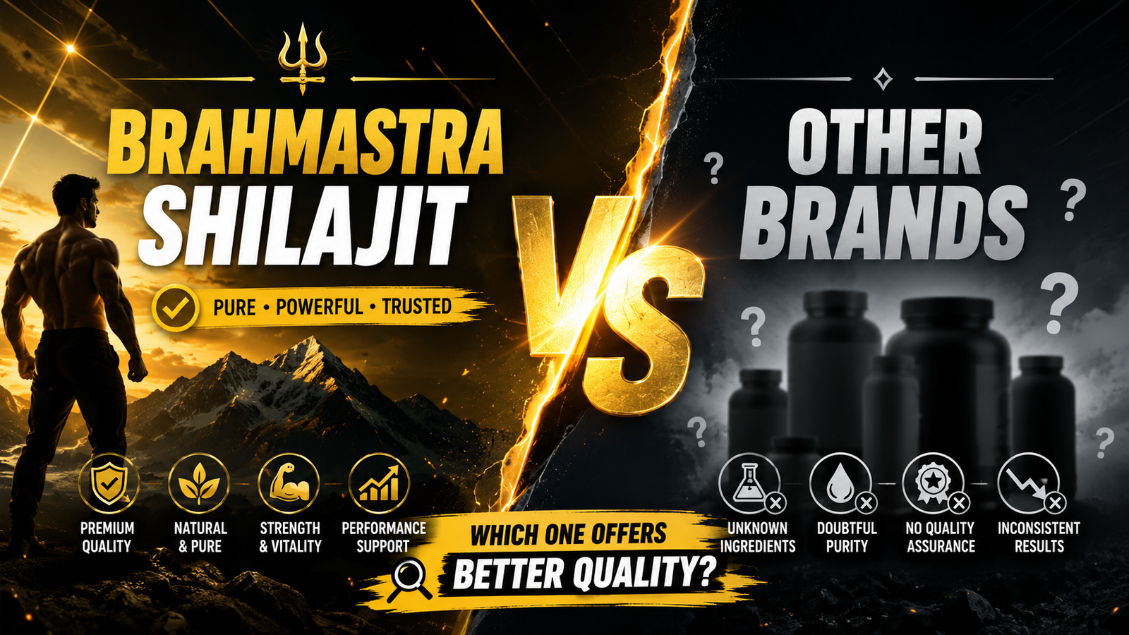 Discover how Brahmastra Shilajit compares with other brands in terms of purity, quality standards, transparency, and overall value.